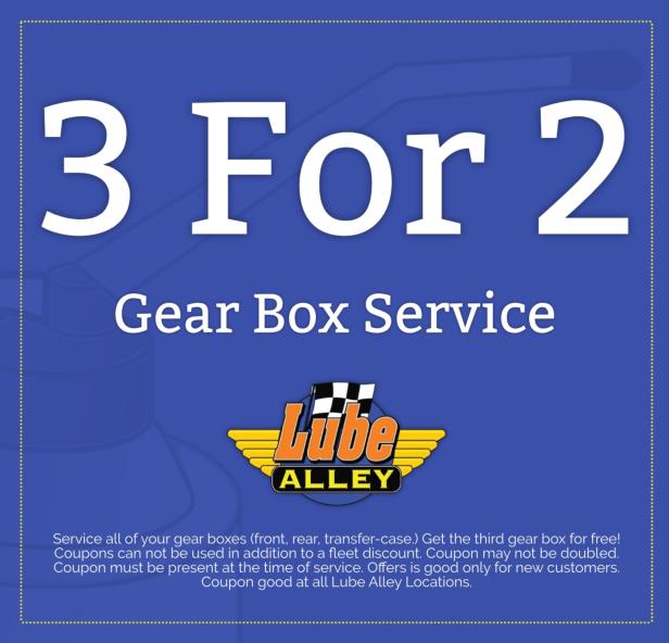 3 for 2 Gearbox Service Coupon